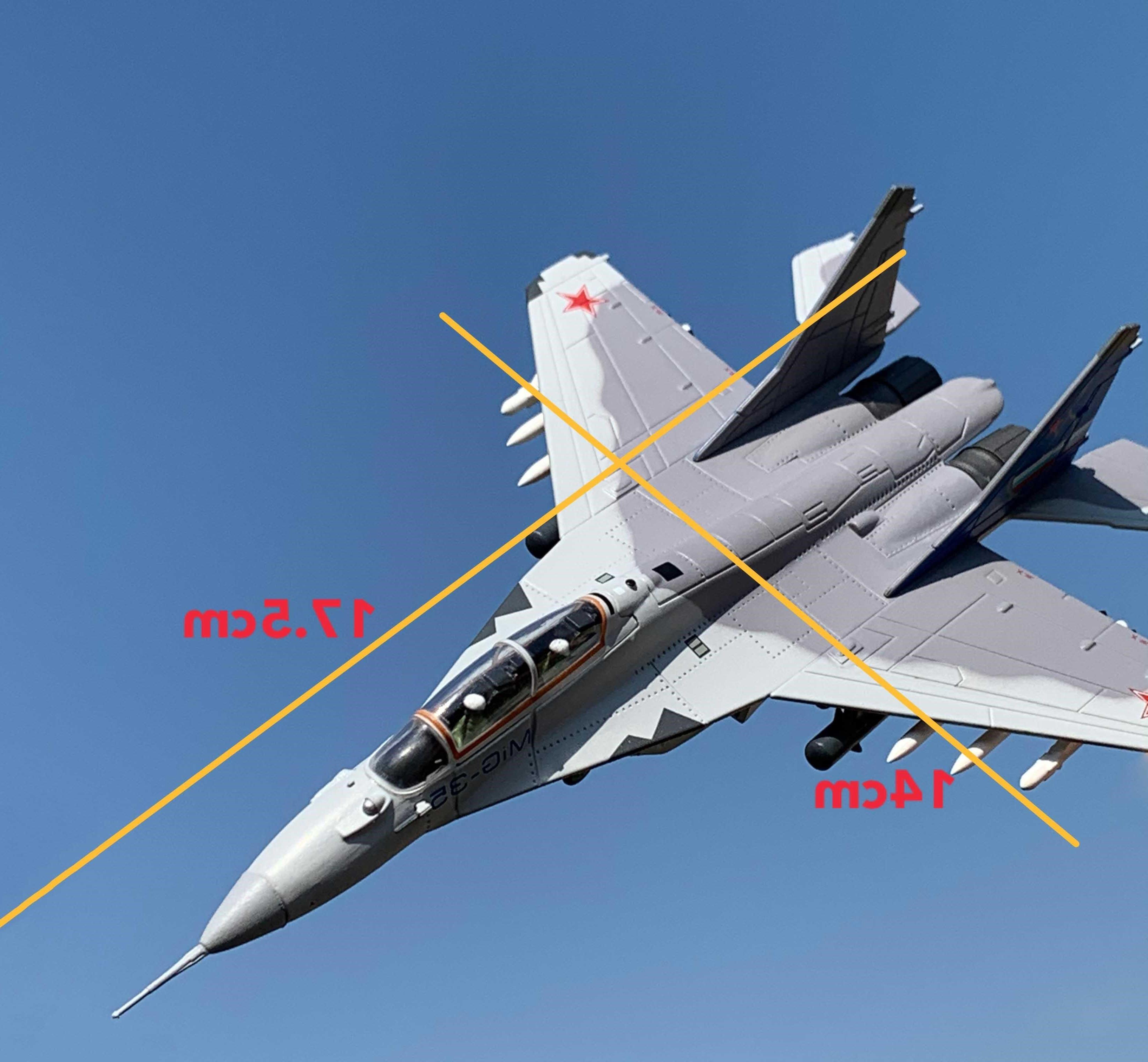 Масштаб 1:100 МіГ 35 Винищувач Mig35 Репліка Моделі Авіаційних